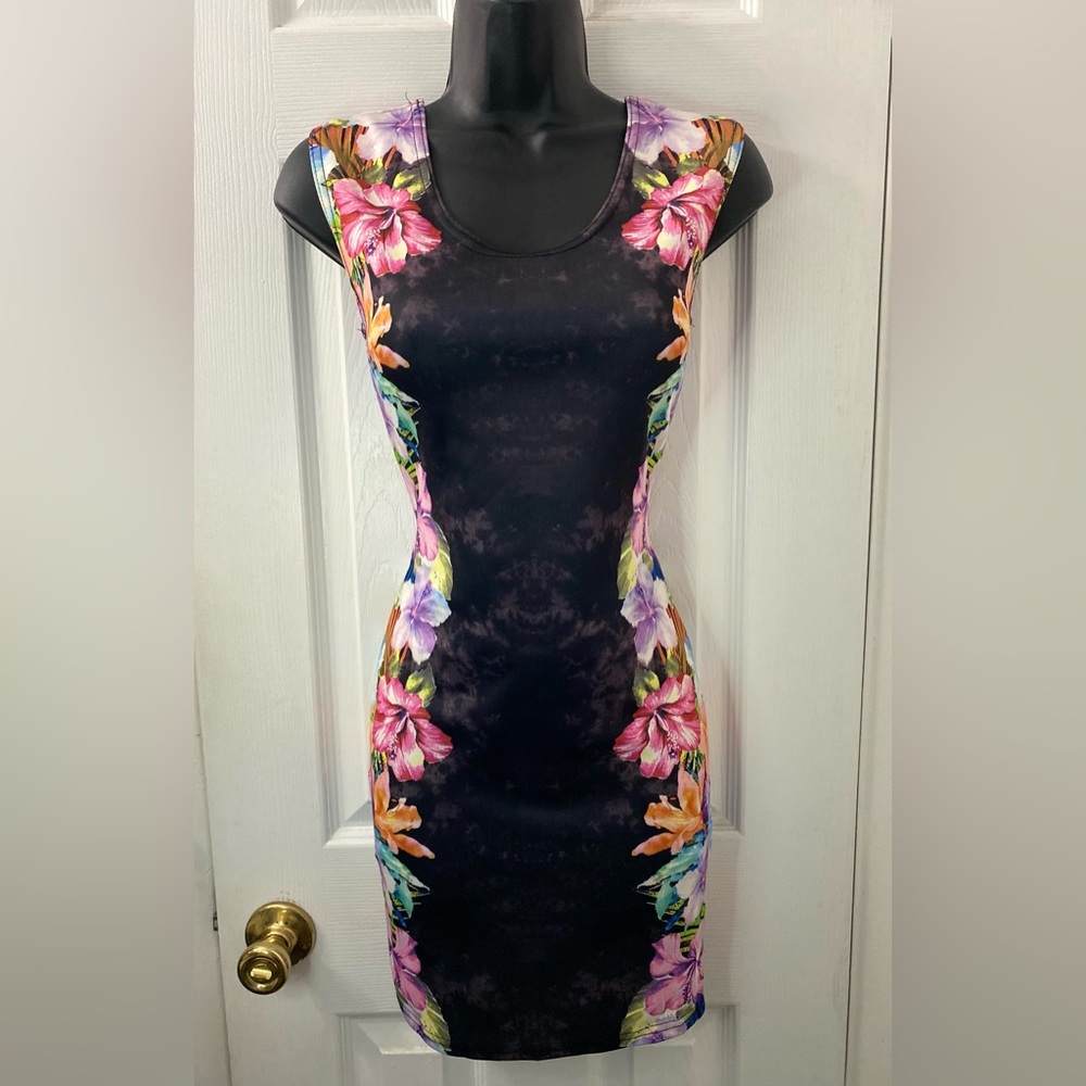 Black Floral Dress Size Small